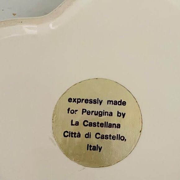 Vintage Perugina Heart Shaped Floral Ceramic Jewelry Box By La Castellana Italy - Picture 11 of 12